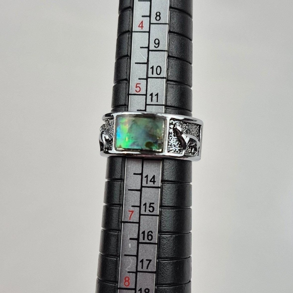 Blue Boho Jewelry Lot Necklace Earrings Rings Dolphin Bear Dog Animal Set‎ - Picture 11 of 16